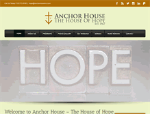 Tablet Screenshot of anchorhouseinc.com
